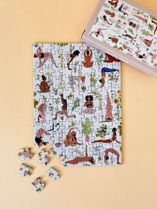 Mini - Puzzle Plant Yoga, 99 pieces - Pretty by Her - handmade locally in Cambridge, Ontario