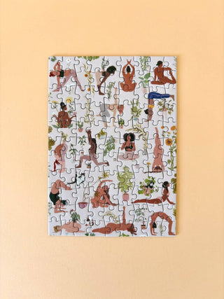 Mini - Puzzle Plant Yoga, 99 pieces - Pretty by Her - handmade locally in Cambridge, Ontario