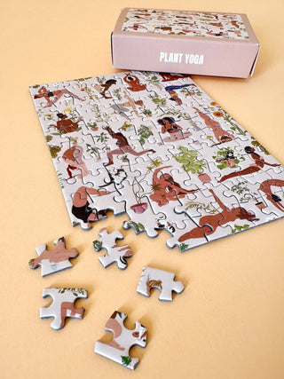 Mini - Puzzle Plant Yoga, 99 pieces - Pretty by Her - handmade locally in Cambridge, Ontario