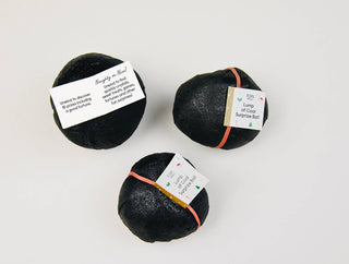 Mini Surprise Ball - Christmas Holiday - Lump of Coal - Pretty by Her - handmade locally in Cambridge, Ontario