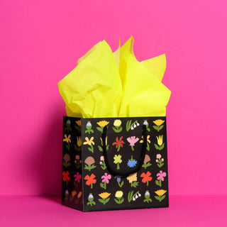 Neon Yellow tissue paper: 8 Sheets - Pretty by Her- handmade locally in Cambridge, Ontario