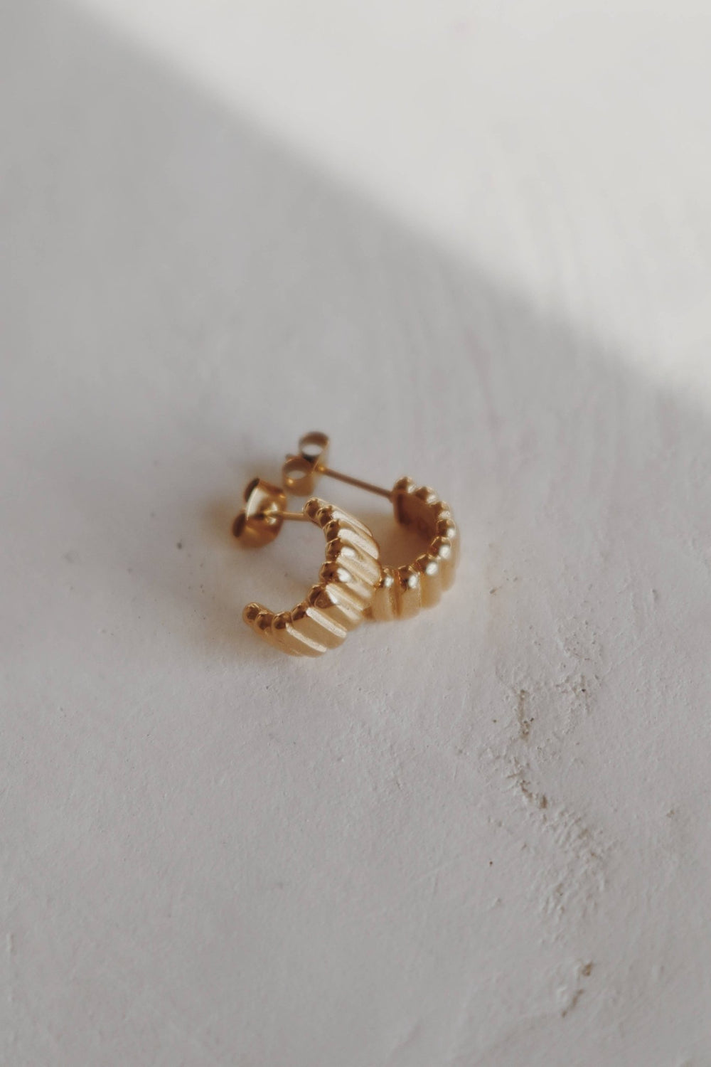 Nicolette Scalloped Hoop Earring - Pretty by Her - handmade locally in Cambridge, Ontario