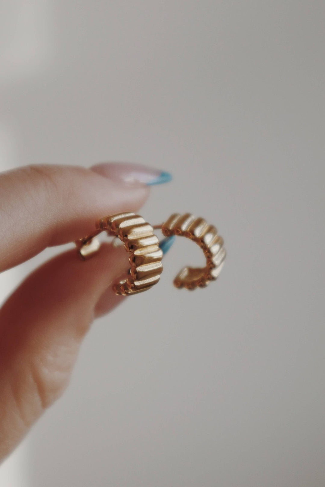 Nicolette Scalloped Hoop Earring - Pretty by Her - handmade locally in Cambridge, Ontario