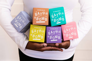 Oatmeal Milk & Honey Bath Bomb - Pretty by Her- handmade locally in Cambridge, Ontario
