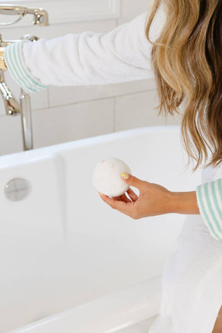 Oatmeal Milk & Honey Bath Bomb - Pretty by Her- handmade locally in Cambridge, Ontario