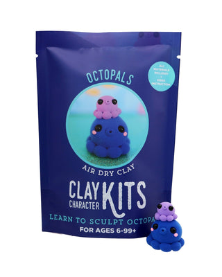 Octopals DIY Air Dry Clay Kit - Arts & Craft Kit - Pretty by Her- handmade locally in Cambridge, Ontario