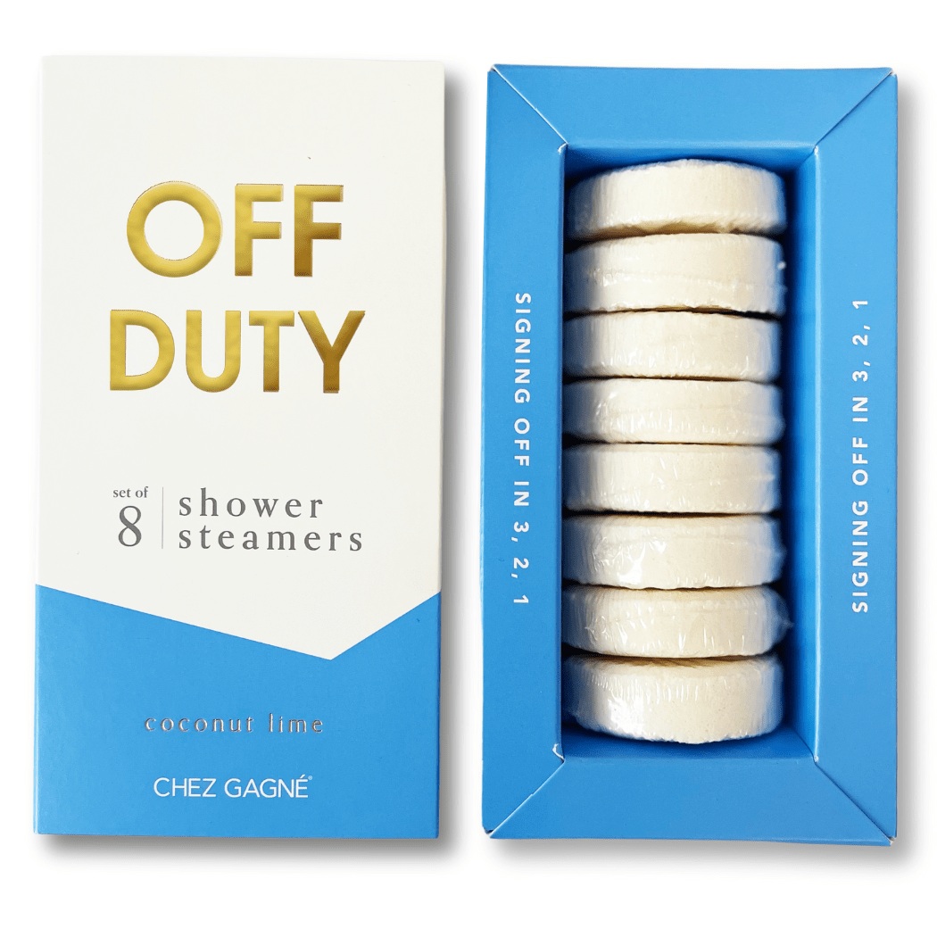 Off Duty - Shower Steamers - Coconut Lime - Set of 8 Tabs - Pretty by Her - handmade locally in Cambridge, Ontario