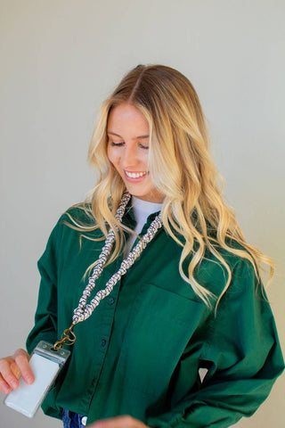 Off The Grid Lanyard - Pretty by Her- handmade locally in Cambridge, Ontario