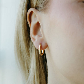 Oval Hoops: Medium - Pretty by Her- handmade locally in Cambridge, Ontario