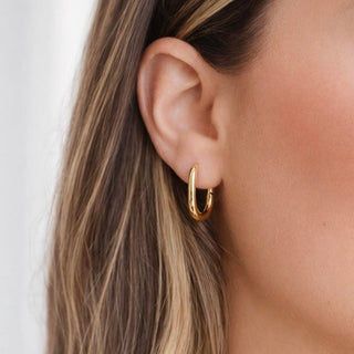Oval Hoops: Medium - Pretty by Her- handmade locally in Cambridge, Ontario