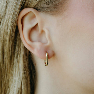 Oval Hoops: Medium - Pretty by Her- handmade locally in Cambridge, Ontario