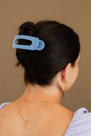 Oversized Flat Claw Clip: Black - Pretty by Her- handmade locally in Cambridge, Ontario