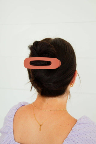 Oversized Flat Claw Clip: Black - Pretty by Her- handmade locally in Cambridge, Ontario