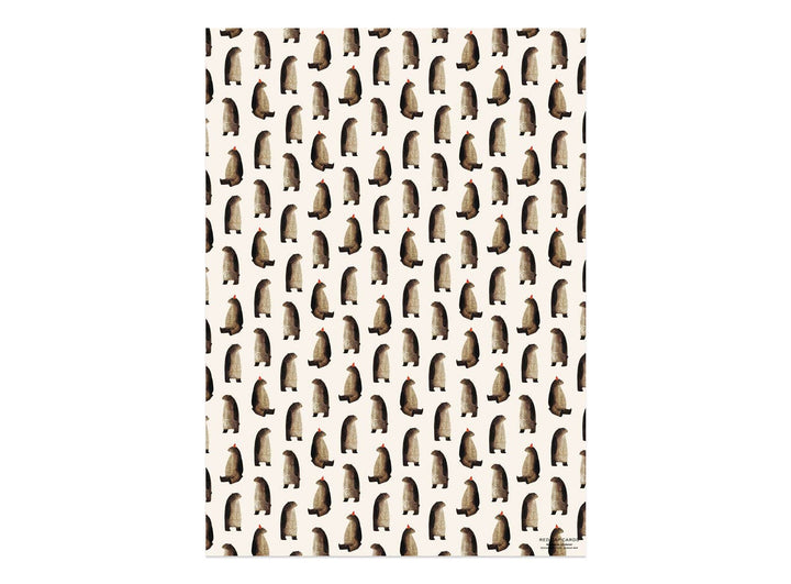 Party Bear wrapping paper: Flat sheets - Pretty by Her - handmade locally in Cambridge, Ontario