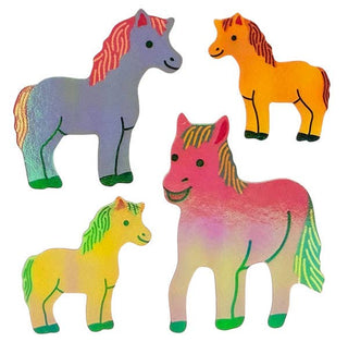 Pearl Colourful Ponies Stickers - Pretty by Her- handmade locally in Cambridge, Ontario