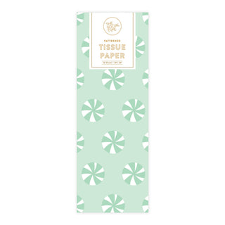 Peppermint Holiday Tissue Paper - Pretty by Her - handmade locally in Cambridge, Ontario