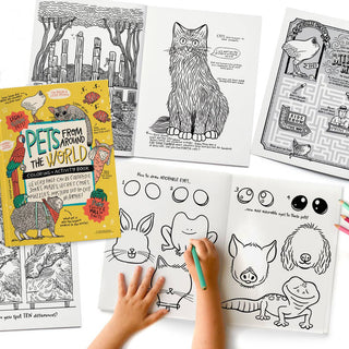 PETS Coloring + Activity: Jokes, Comics, Mazes + MORE - Pretty by Her - handmade locally in Cambridge, Ontario