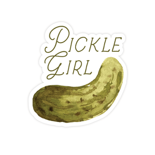 Pickle Girl Sticker - Pretty by Her - handmade locally in Cambridge, Ontario