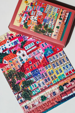 Porto mini puzzle, 99 pieces - Pretty by Her - handmade locally in Cambridge, Ontario