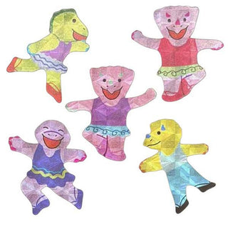 Prism Ballerina Dinosaur Stickers for Kids Nostalgia - Pretty by Her- handmade locally in Cambridge, Ontario