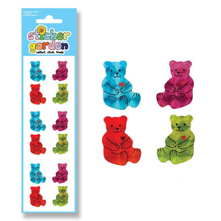 Prism Beary Cute Colourful Sticker Sheets - Pretty by Her- handmade locally in Cambridge, Ontario