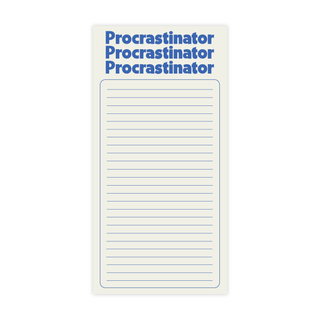 Procrastinator Notepad - Pretty by Her - handmade locally in Cambridge, Ontario
