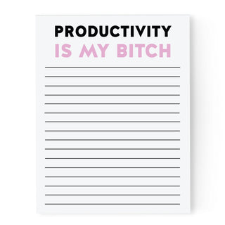 Productivity is my Bitch Notepad - Pretty by Her - handmade locally in Cambridge, Ontario
