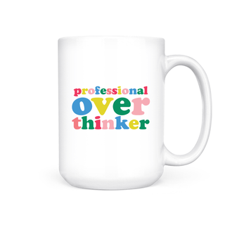 PROFESSIONAL OVERTHINKER MUG - Pretty by Her - handmade locally in Cambridge, Ontario