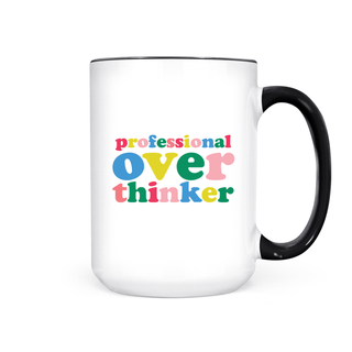 PROFESSIONAL OVERTHINKER MUG - Pretty by Her - handmade locally in Cambridge, Ontario
