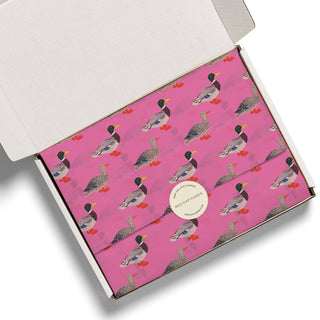 Quacky Birthday tissue paper: 5 Sheets - Pretty by Her- handmade locally in Cambridge, Ontario