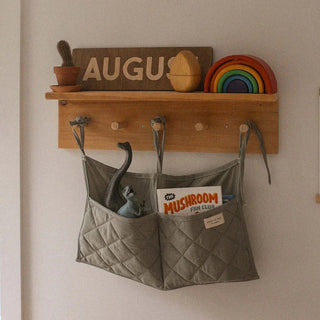 Quilted Crib Organizer AMBER COLOUR - Pretty by Her - handmade locally in Cambridge, Ontario