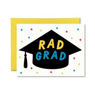 Rad Grad Card - Pretty by Her - handmade locally in Cambridge, Ontario