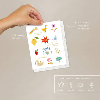Random Thoughts - Love + Friendship Card - Pretty by Her- handmade locally in Cambridge, Ontario