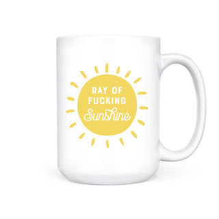 RAY OF FUCKING SUNSHINE MUG - Pretty by Her - handmade locally in Cambridge, Ontario