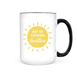 RAY OF FUCKING SUNSHINE MUG - Pretty by Her - handmade locally in Cambridge, Ontario