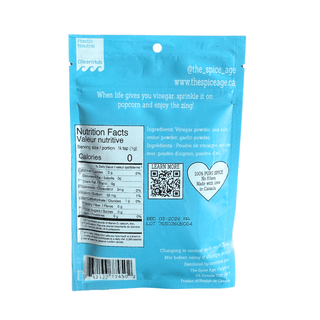 Salt & Vinegar Popcorn Seasoning (All Natural Ingredients) - Pretty by Her - handmade locally in Cambridge, Ontario