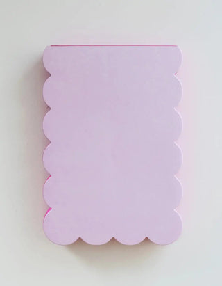 Scalloped Shaped Notepad | Lilac + Hot Pink - Pretty by Her - handmade locally in Cambridge, Ontario