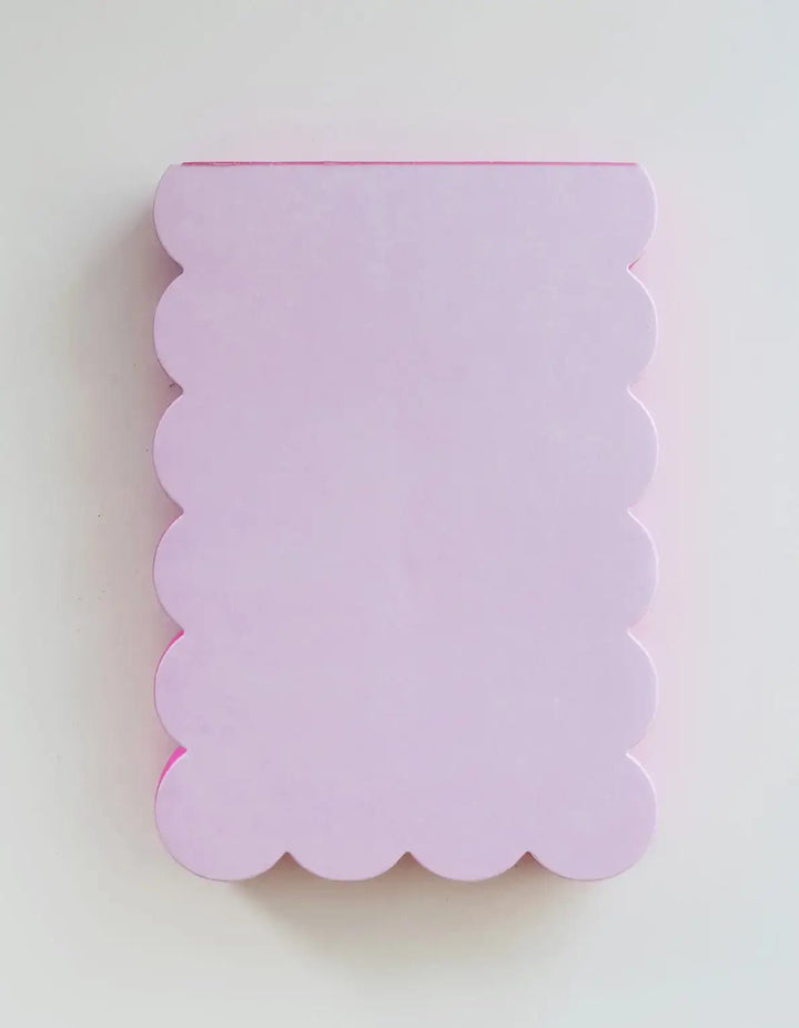 Scalloped Shaped Notepad | Lilac + Hot Pink - Pretty by Her - handmade locally in Cambridge, Ontario