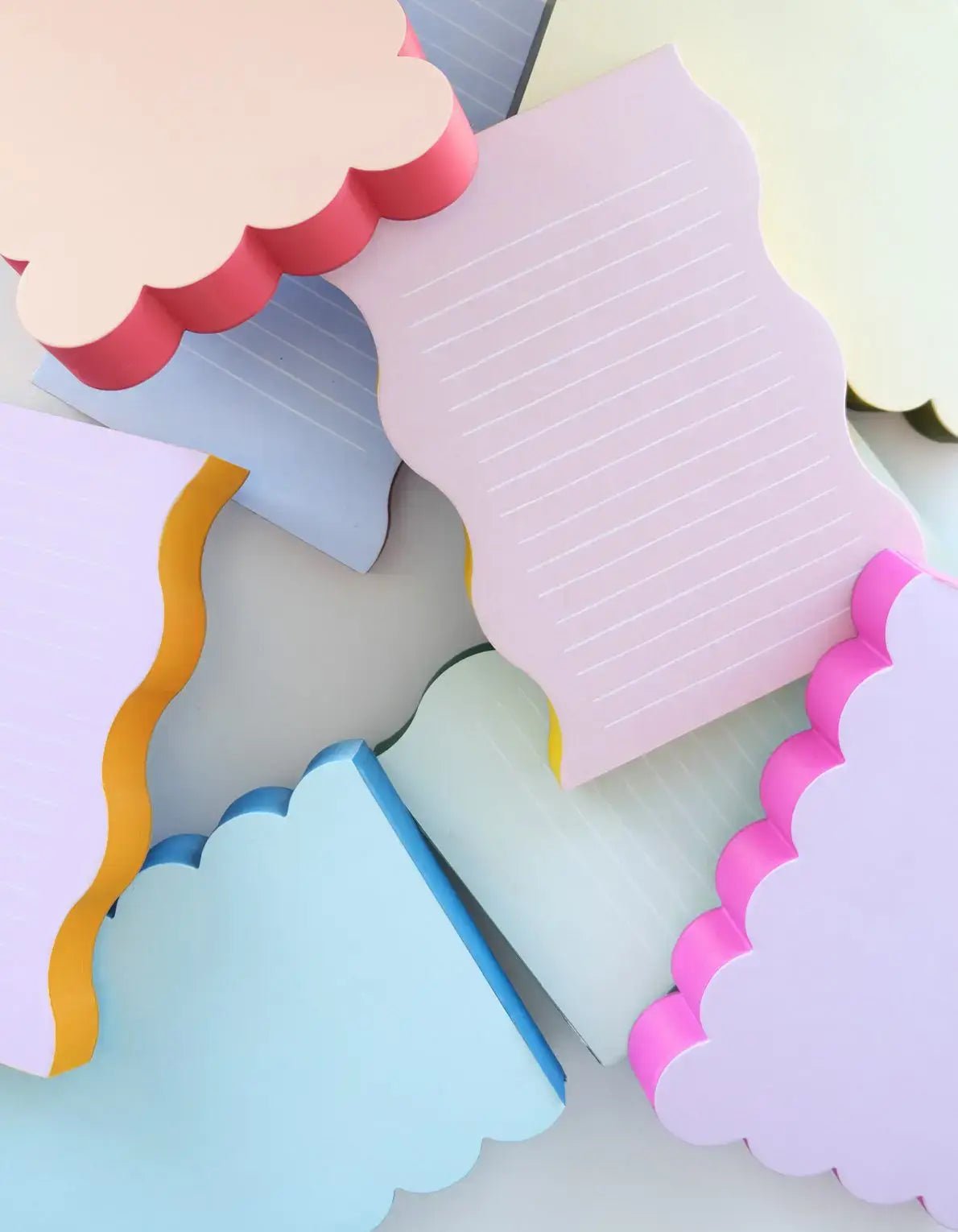 Scalloped Shaped Notepad | Lilac + Hot Pink - Pretty by Her - handmade locally in Cambridge, Ontario