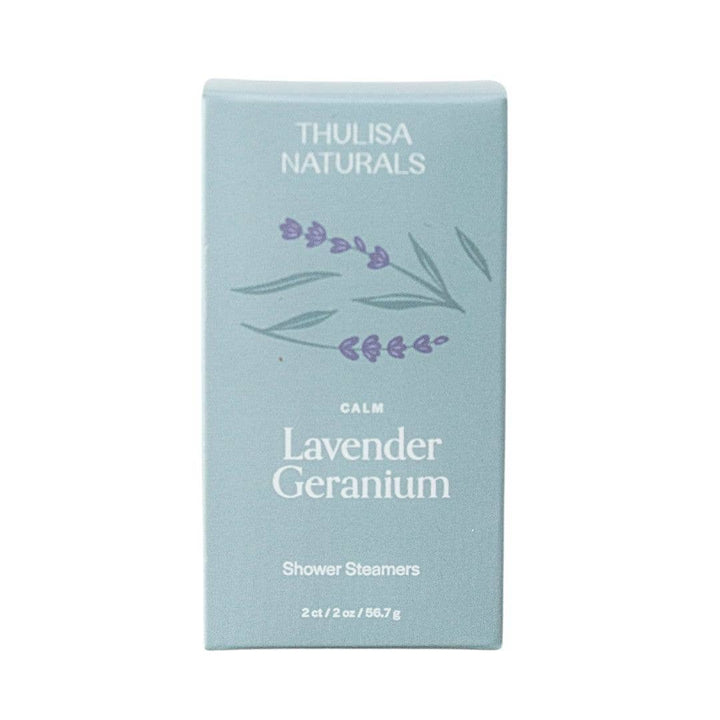 Shower steamers | Lavender Geranium | 2 pack gift set - Pretty by Her - handmade locally in Cambridge, Ontario