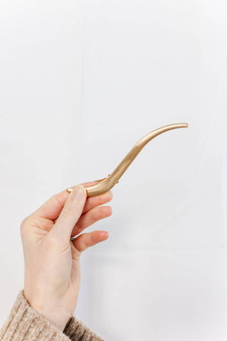 Slim Gold Alligator Claw Clip - Pretty by Her- handmade locally in Cambridge, Ontario