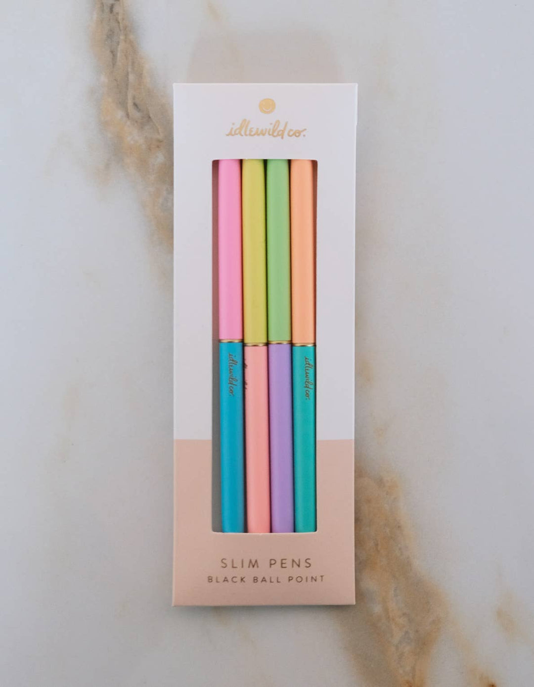 Slim Pens Set of Four | Duo - Tone Neons - Pretty by Her - handmade locally in Cambridge, Ontario