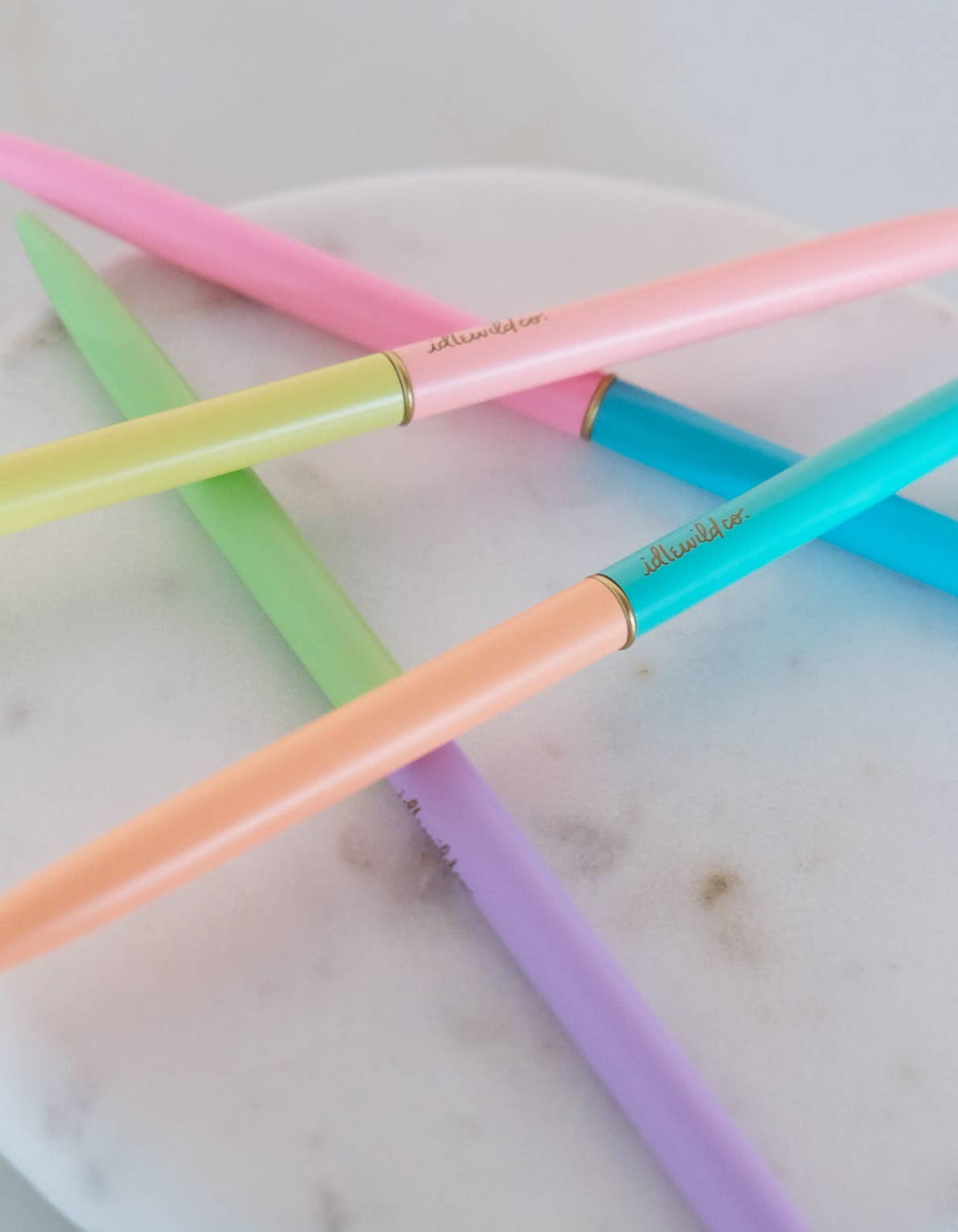 Slim Pens Set of Four | Duo - Tone Neons - Pretty by Her - handmade locally in Cambridge, Ontario