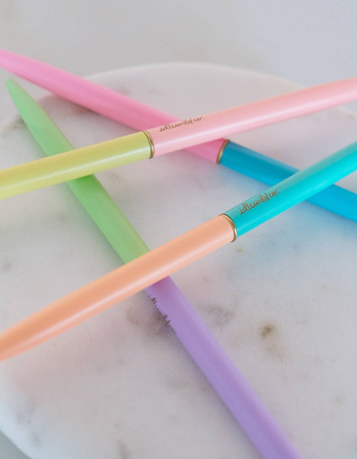 Slim Pens Set of Four | Duo - Tone Neons - Pretty by Her - handmade locally in Cambridge, Ontario
