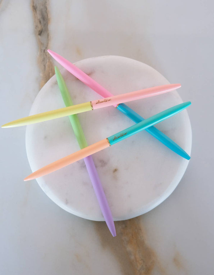 Slim Pens Set of Four | Duo - Tone Neons - Pretty by Her - handmade locally in Cambridge, Ontario