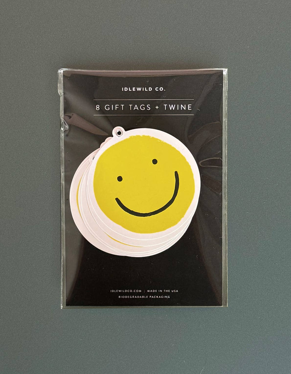 Smiley Diecut Gift Tags - Pretty by Her - handmade locally in Cambridge, Ontario