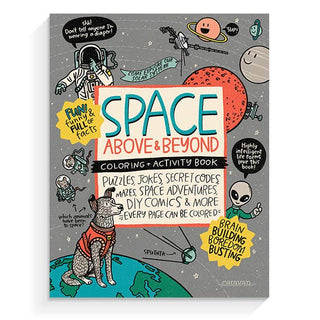 SPACE, Above & Beyond Coloring, Activity, Jokes, DIY + MORE - Pretty by Her - handmade locally in Cambridge, Ontario