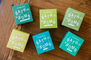 Spearmint & Eucalyptus Bath Bomb - Pretty by Her- handmade locally in Cambridge, Ontario