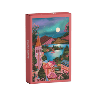 Suisse Nights mini puzzle, 99 pieces - Pretty by Her - handmade locally in Cambridge, Ontario