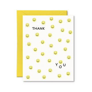 Thank You Smiley Card - Pretty by Her - handmade locally in Cambridge, Ontario
